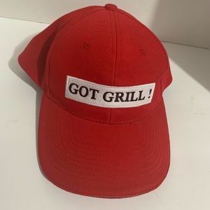 GOT GRILL!  Ball Cap Hat Adjustable Baseball Red‎ O/S